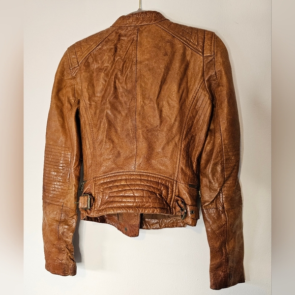 Zara trafaluc leather jacket - Picture 2 of 5